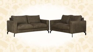 Bankstel Boris met stoffen of lederen bekleding